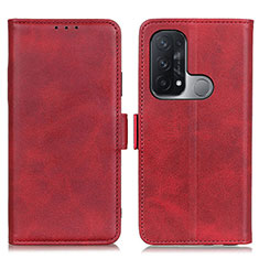 Handytasche Stand Schutzhülle Flip Leder Hülle M15L für Oppo Reno5 A Rot