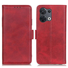 Handytasche Stand Schutzhülle Flip Leder Hülle M15L für Oppo Reno8 5G Rot