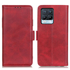 Handytasche Stand Schutzhülle Flip Leder Hülle M15L für Realme 8 4G Rot