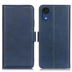 Handytasche Stand Schutzhülle Flip Leder Hülle M15L für Samsung Galaxy A03 Core Blau