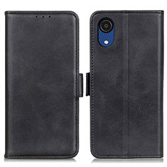 Handytasche Stand Schutzhülle Flip Leder Hülle M15L für Samsung Galaxy A03 Core Schwarz