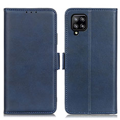 Handytasche Stand Schutzhülle Flip Leder Hülle M15L für Samsung Galaxy A22 4G Blau