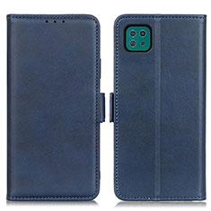 Handytasche Stand Schutzhülle Flip Leder Hülle M15L für Samsung Galaxy A22s 5G Blau