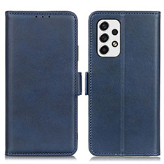 Handytasche Stand Schutzhülle Flip Leder Hülle M15L für Samsung Galaxy A53 5G Blau