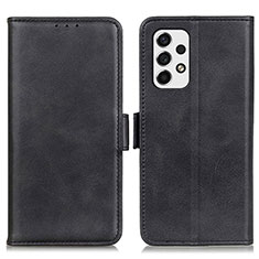 Handytasche Stand Schutzhülle Flip Leder Hülle M15L für Samsung Galaxy A53 5G Schwarz