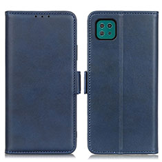 Handytasche Stand Schutzhülle Flip Leder Hülle M15L für Samsung Galaxy F42 5G Blau