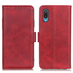 Handytasche Stand Schutzhülle Flip Leder Hülle M15L für Samsung Galaxy M02 Rot