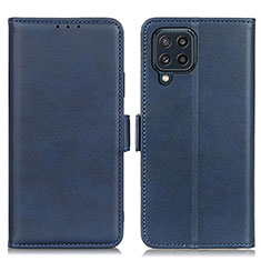 Handytasche Stand Schutzhülle Flip Leder Hülle M15L für Samsung Galaxy M32 4G Blau