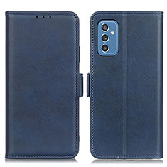 Handytasche Stand Schutzhülle Flip Leder Hülle M15L für Samsung Galaxy M52 5G Blau