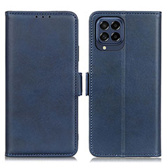 Handytasche Stand Schutzhülle Flip Leder Hülle M15L für Samsung Galaxy M53 5G Blau