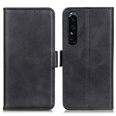 Handytasche Stand Schutzhülle Flip Leder Hülle M15L für Sony Xperia 1 IV SO-51C Schwarz