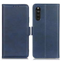 Handytasche Stand Schutzhülle Flip Leder Hülle M15L für Sony Xperia 10 III Blau