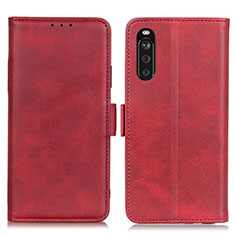 Handytasche Stand Schutzhülle Flip Leder Hülle M15L für Sony Xperia 10 III Rot