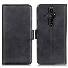 Handytasche Stand Schutzhülle Flip Leder Hülle M15L für Sony Xperia PRO-I Schwarz