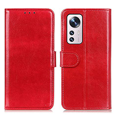 Handytasche Stand Schutzhülle Flip Leder Hülle M15L für Xiaomi Mi 12 5G Rot