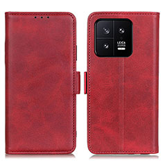 Handytasche Stand Schutzhülle Flip Leder Hülle M15L für Xiaomi Mi 13 5G Rot