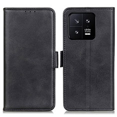 Handytasche Stand Schutzhülle Flip Leder Hülle M15L für Xiaomi Mi 13 5G Schwarz