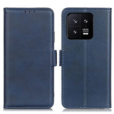 Handytasche Stand Schutzhülle Flip Leder Hülle M15L für Xiaomi Mi 13 Pro 5G Blau