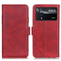 Handytasche Stand Schutzhülle Flip Leder Hülle M15L für Xiaomi Poco X4 Pro 5G Rot