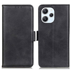 Handytasche Stand Schutzhülle Flip Leder Hülle M15L für Xiaomi Redmi 12 4G Schwarz