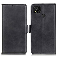 Handytasche Stand Schutzhülle Flip Leder Hülle M15L für Xiaomi Redmi 9C Schwarz