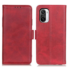 Handytasche Stand Schutzhülle Flip Leder Hülle M15L für Xiaomi Redmi K40 5G Rot