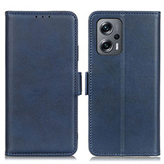 Handytasche Stand Schutzhülle Flip Leder Hülle M15L für Xiaomi Redmi K50i 5G Blau