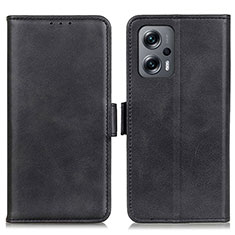 Handytasche Stand Schutzhülle Flip Leder Hülle M15L für Xiaomi Redmi K50i 5G Schwarz