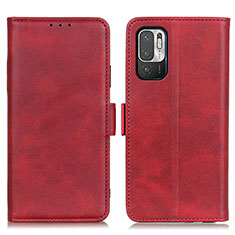 Handytasche Stand Schutzhülle Flip Leder Hülle M15L für Xiaomi Redmi Note 10 5G Rot