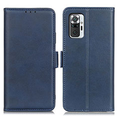 Handytasche Stand Schutzhülle Flip Leder Hülle M15L für Xiaomi Redmi Note 10 Pro 4G Blau