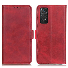 Handytasche Stand Schutzhülle Flip Leder Hülle M15L für Xiaomi Redmi Note 11 4G (2022) Rot