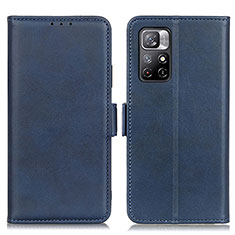 Handytasche Stand Schutzhülle Flip Leder Hülle M15L für Xiaomi Redmi Note 11 5G Blau