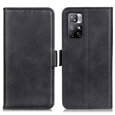 Handytasche Stand Schutzhülle Flip Leder Hülle M15L für Xiaomi Redmi Note 11 5G Schwarz