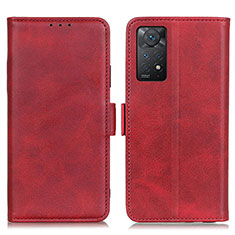 Handytasche Stand Schutzhülle Flip Leder Hülle M15L für Xiaomi Redmi Note 11 Pro 4G Rot