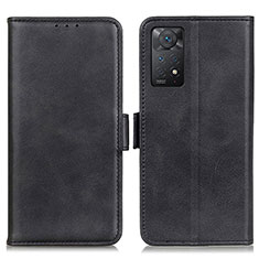 Handytasche Stand Schutzhülle Flip Leder Hülle M15L für Xiaomi Redmi Note 11 Pro 5G Schwarz