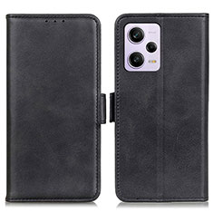 Handytasche Stand Schutzhülle Flip Leder Hülle M15L für Xiaomi Redmi Note 12 Pro 5G Schwarz