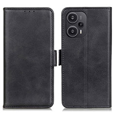 Handytasche Stand Schutzhülle Flip Leder Hülle M15L für Xiaomi Redmi Note 12 Turbo 5G Schwarz