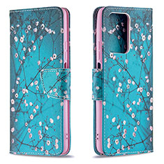 Handytasche Stand Schutzhülle Flip Leder Hülle Modisch Muster B01F für Xiaomi Mi 11T 5G Cyan