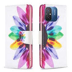 Handytasche Stand Schutzhülle Flip Leder Hülle Modisch Muster B01F für Xiaomi Redmi 11A 4G Plusfarbig