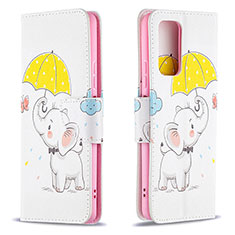 Handytasche Stand Schutzhülle Flip Leder Hülle Modisch Muster B03F für Xiaomi Redmi Note 10 Pro 4G Gelb