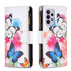 Handytasche Stand Schutzhülle Flip Leder Hülle Modisch Muster B04F für Samsung Galaxy A33 5G Bunt