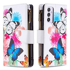 Handytasche Stand Schutzhülle Flip Leder Hülle Modisch Muster B04F für Samsung Galaxy F54 5G Bunt