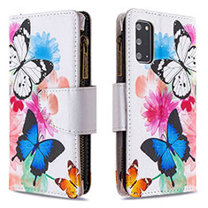 Handytasche Stand Schutzhülle Flip Leder Hülle Modisch Muster B04F für Samsung Galaxy S20 Bunt