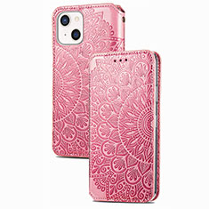 Handytasche Stand Schutzhülle Flip Leder Hülle Modisch Muster H02 für Apple iPhone 13 Rosegold