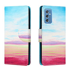 Handytasche Stand Schutzhülle Flip Leder Hülle Modisch Muster H02X für Samsung Galaxy M52 5G Bunt