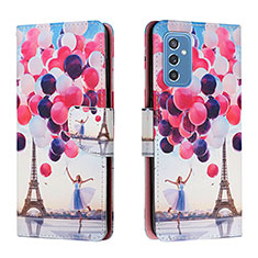 Handytasche Stand Schutzhülle Flip Leder Hülle Modisch Muster H02X für Samsung Galaxy M52 5G Plusfarbig
