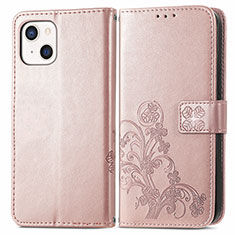 Handytasche Stand Schutzhülle Flip Leder Hülle Modisch Muster H03 für Apple iPhone 13 Rosegold