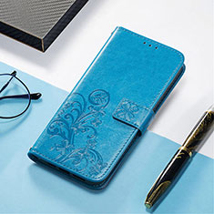 Handytasche Stand Schutzhülle Flip Leder Hülle Modisch Muster H04 für Apple iPhone 14 Blau