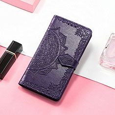 Handytasche Stand Schutzhülle Flip Leder Hülle Modisch Muster H06 für Apple iPhone 13 Mini Violett