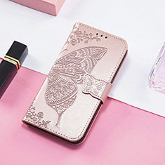 Handytasche Stand Schutzhülle Flip Leder Hülle Modisch Muster H08 für Apple iPhone 14 Rosegold